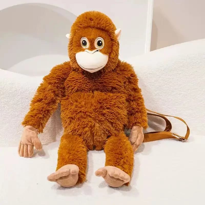 Simulation Monkey Orangutan Doll Super Soft Stuffed Bag Animals Plush Toys Anime Cartoon Decor Boys Girls Birthday Gifts Pillow