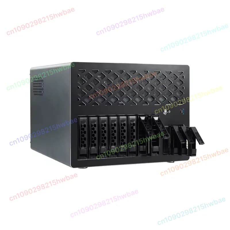 NAS H8-Nvme U.2 Server di archiviazione su disco Mezza altezza Slot per scheda PCIE Scheda madre ATX Power Hot