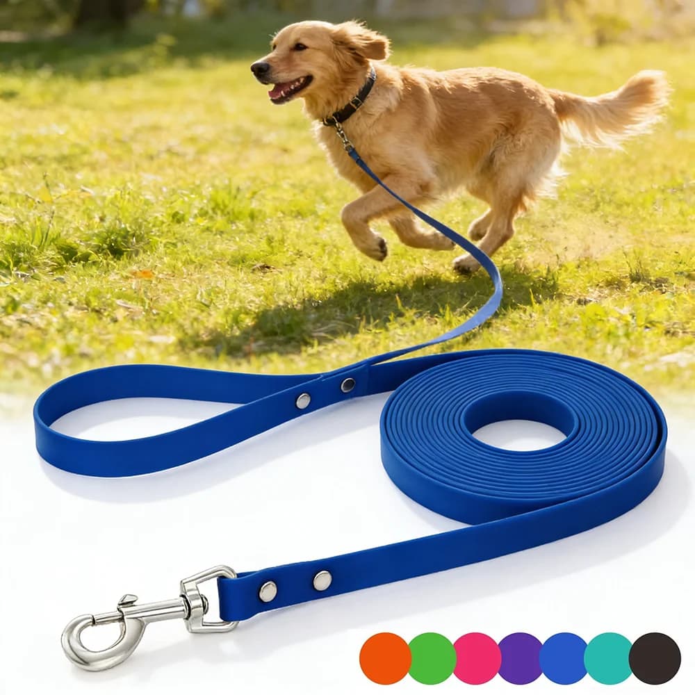 Guinzaglio per cani Impermeabile da allenamento Recall Guinzagli per animali domestici lunghi in PVC Durevole Facile da pulire 3M 5M 10M 15M Ottimo per l'addestramento al gioco in giardino da spiaggia