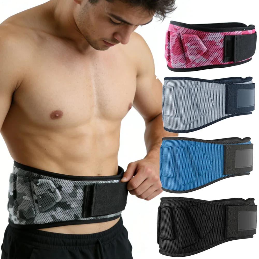 Sport Fitness Sollevamento pesi Cinture Allenamento in palestra Supporto lombare per la schiena, Powerlifting, Allenamento della forza, Squat, Sollevamento pesi