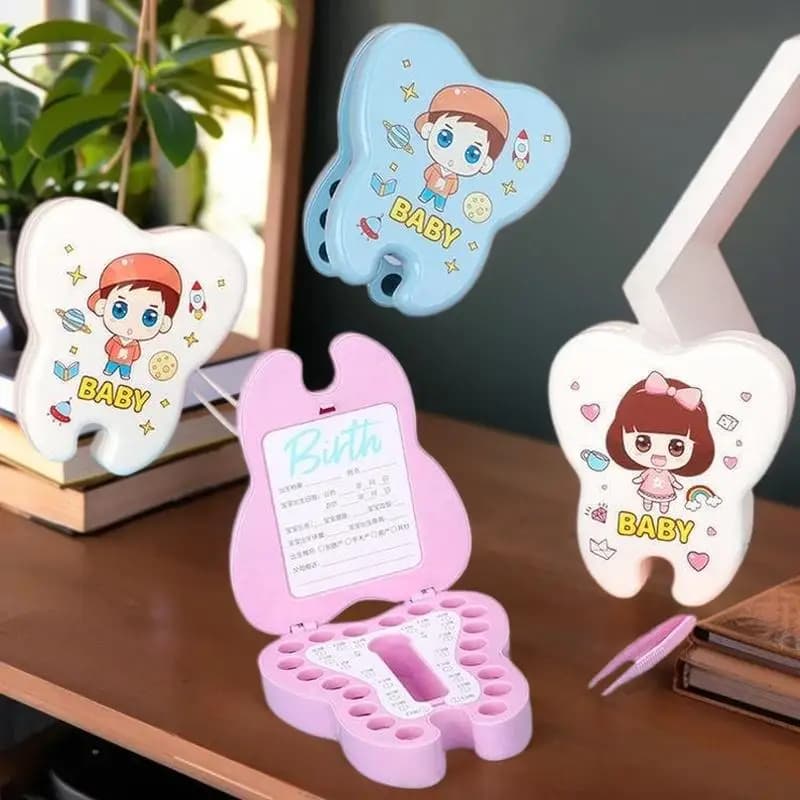 Scatola commemorativa da collezione per bambini e bambine, per conservare i denti di latte, 1 pezzo.