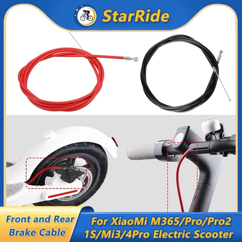 Cavo freno per Xiaomi M365 Pro Pro2 1S Mi3 4Pro Scooter elettrico Ruota anteriore/posteriore Linea freno Cavo freno Accessori filo