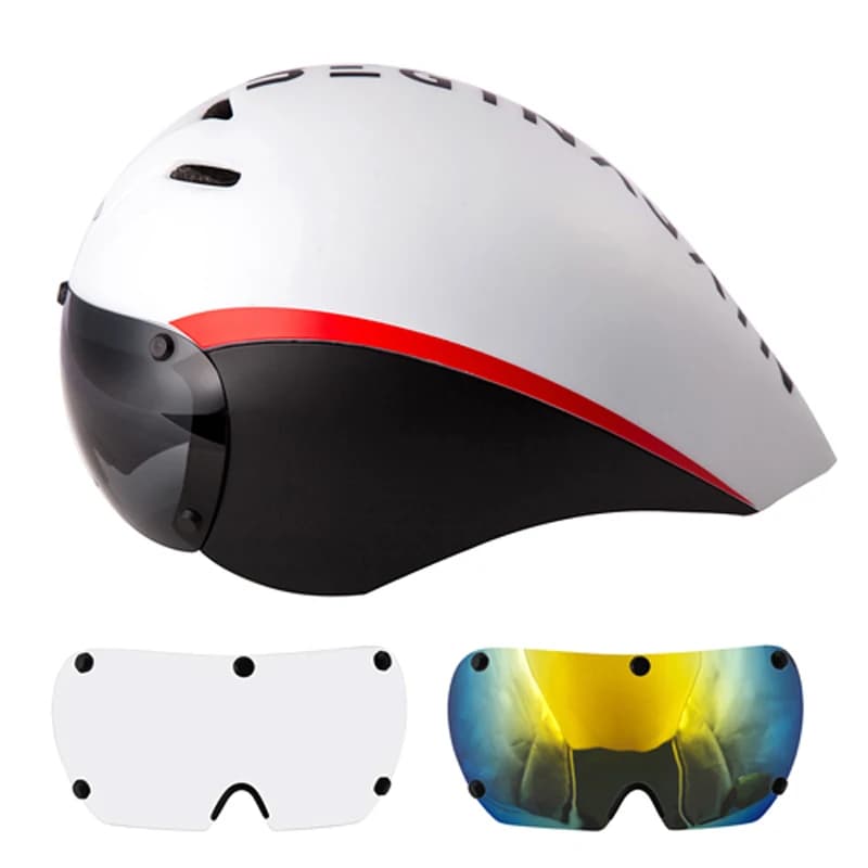 Triathlon Aero TT Bicycle Helmet with Bike Helmet for Road Bike for Competition helmet for Women and Men