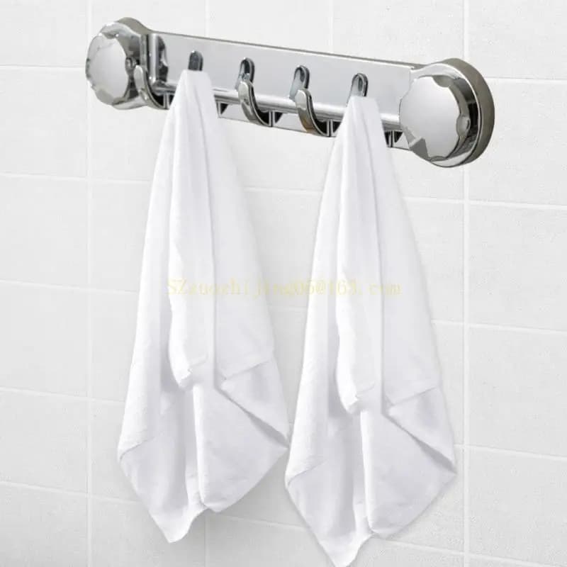Gancio a ventosa per bagno Pratico appendiabiti e portasciugamani, appendiabiti per vestiti ed asciugamani alla moda per doccia