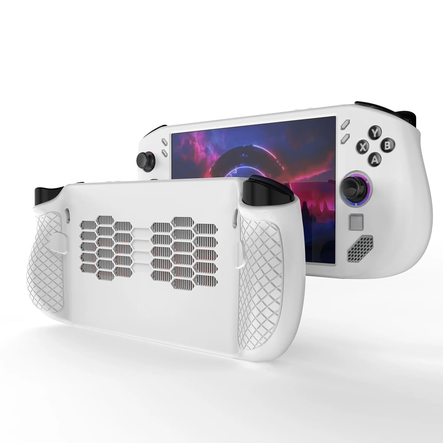 Per Legion Go S Custodia protettiva in silicone Console di gioco Copertura protettiva anticaduta Accessori di gioco Nero Bianco