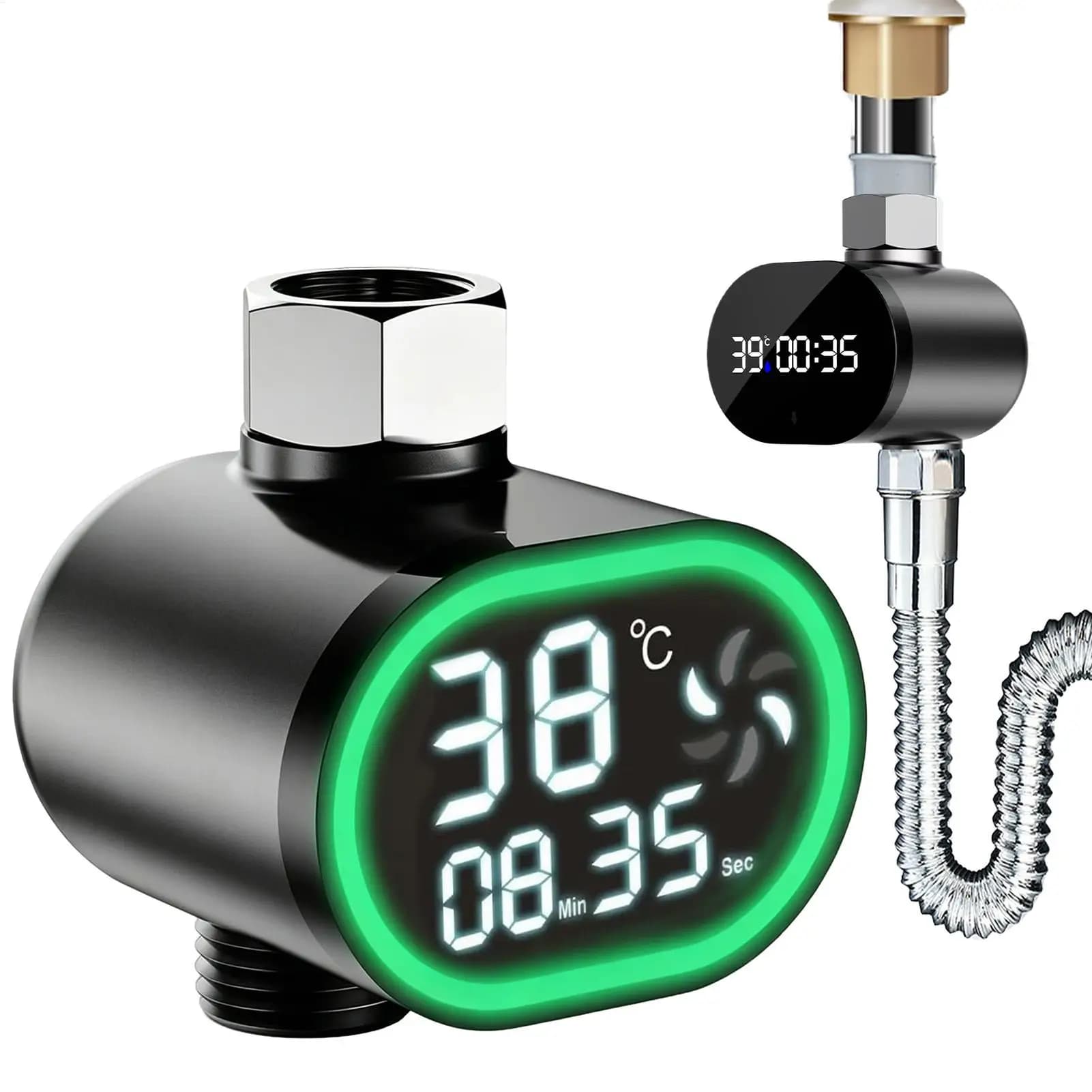 Termometro Digitale LED per Doccia, Misuratore di Temperatura dell'Acqua di Precisione, Indicatore di Sicurezza per Vasca da Bagno per Bambini, per Bagno e Asilo Nido