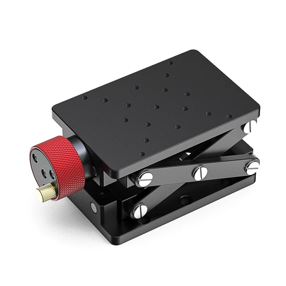 Piattaforma di Sollevamento Manuale di Precisione in Lega di Alluminio ABLQ, Elevatore da Laboratorio Tipo Forbice, Corsa di Sollevamento 55mm