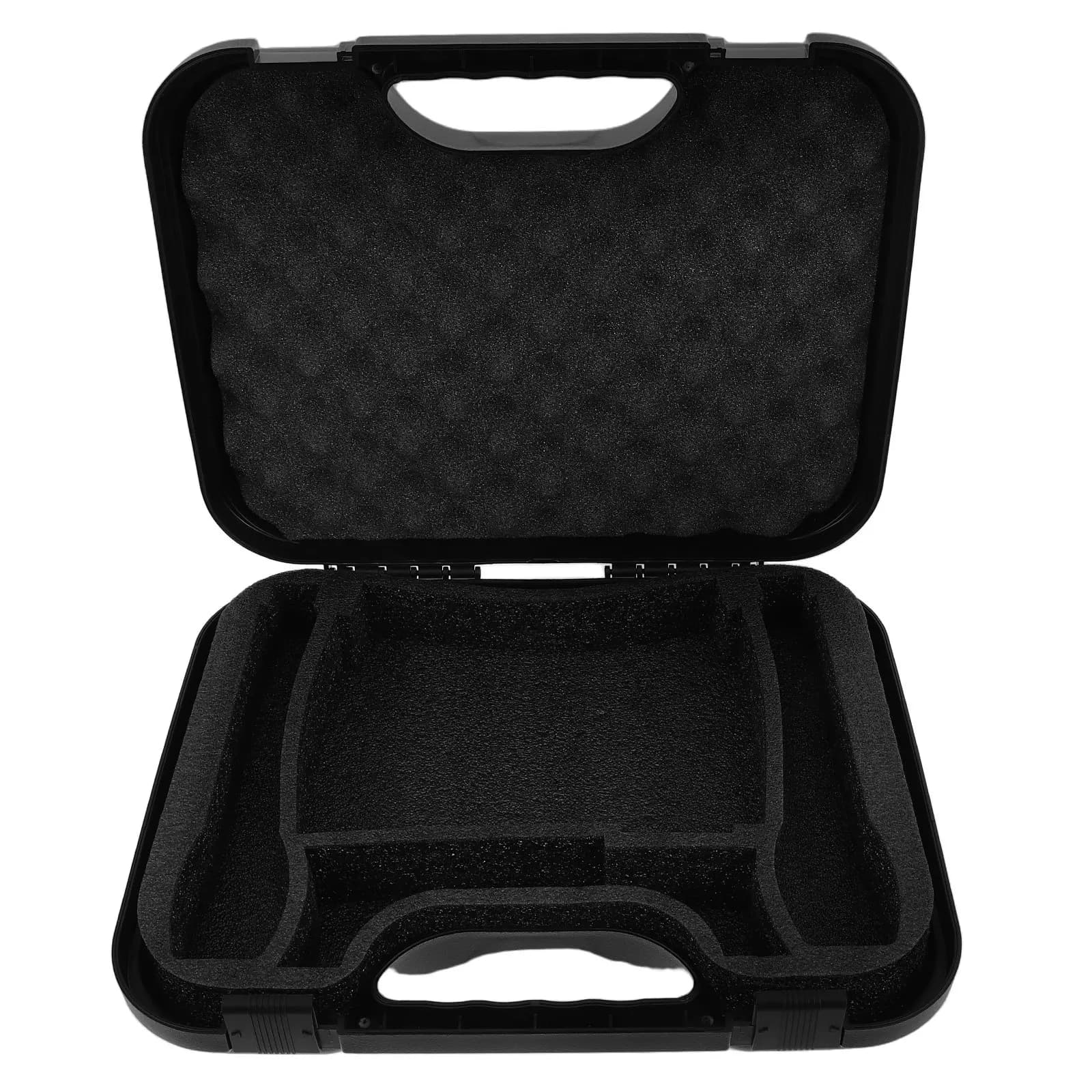 Microphone Carry Box for Condenser Mic Recording Equipment Podcast Accessories Storage Case Portable Travel Handheld Hard Case
