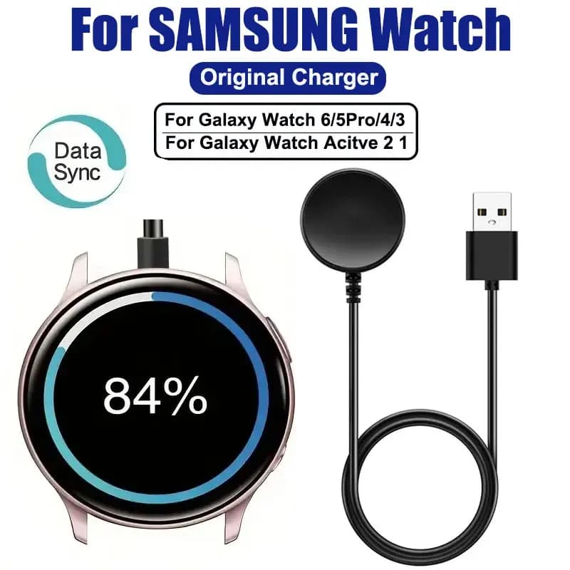 Compatible Wireless Watch Charger for Samsung Galaxy Watch 5 Pro 5/4/3 Active 2/1Gear Sport/S3 Dock Station Portable Charging