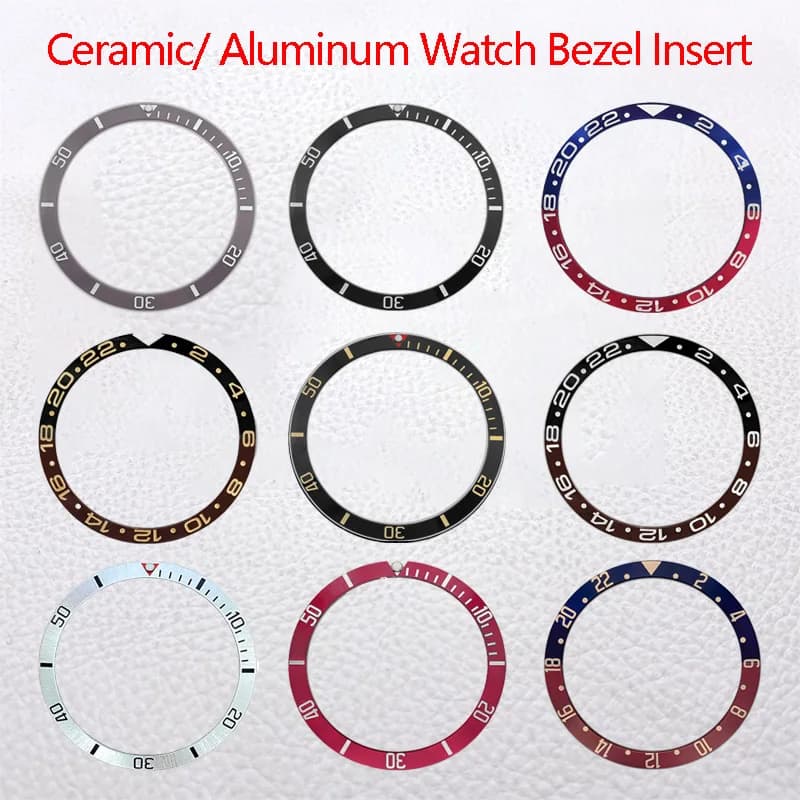 37.2*31.4mm Aluminum Ceramic Bezel Insert for Tudor Black Bay Grantour SUB GMT Grantour Case for Men's Watch Replace Parts