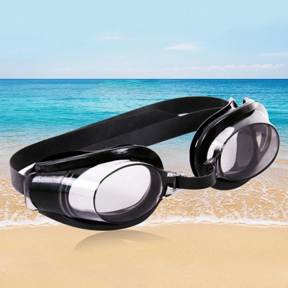 Unisex HD swimwear transparent waterproof anti-fog swim glasses Anti-uv men's view glasses sports swimwear with earplugs