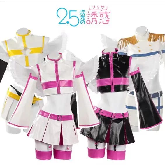 Nociel Nonoa Cosplay Anime 2.5 Dimensionale Seduzione Costume Nokieru Uniforme Sexy GONNE Ala Prop Vestito Del Partito per la Donna 2025