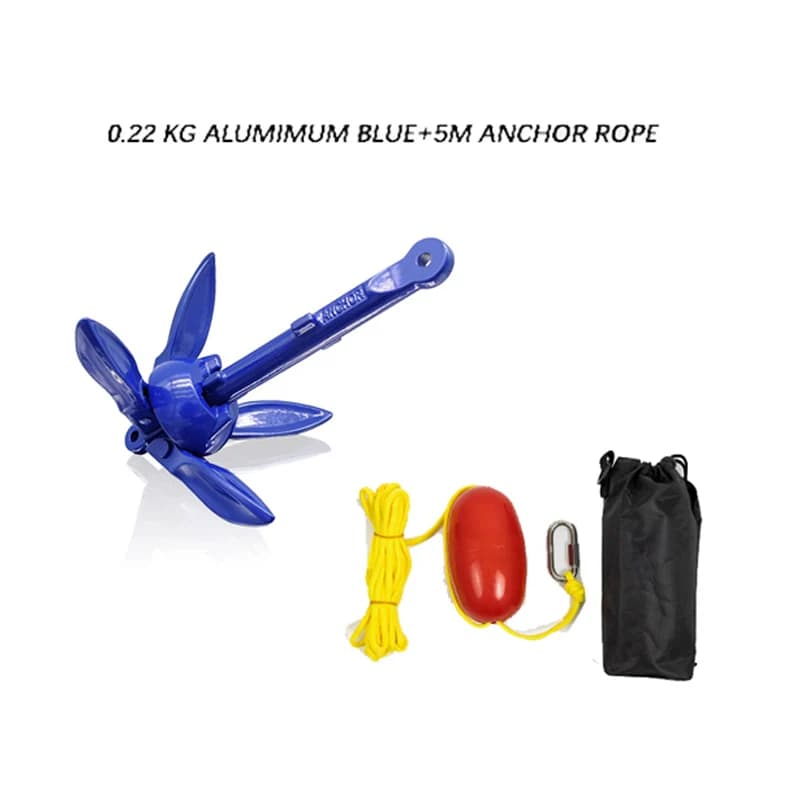 Kit di ancoraggio per kayak marino Accessori di ancoraggio pieghevoli per kayak da pesca, canoa, jet ski, tavola da paddle SUP e piccole barche