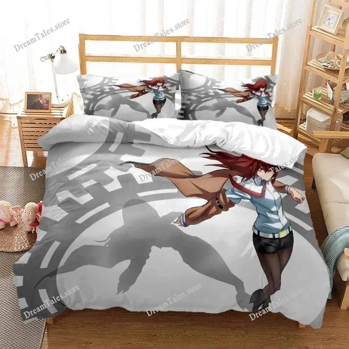 3D Print Steins Gate Kurisu Makise Bedding Set Duvet Cover Bed Set Quilt Cover Pillowcase Comforter King Queen Size Boys Adult74