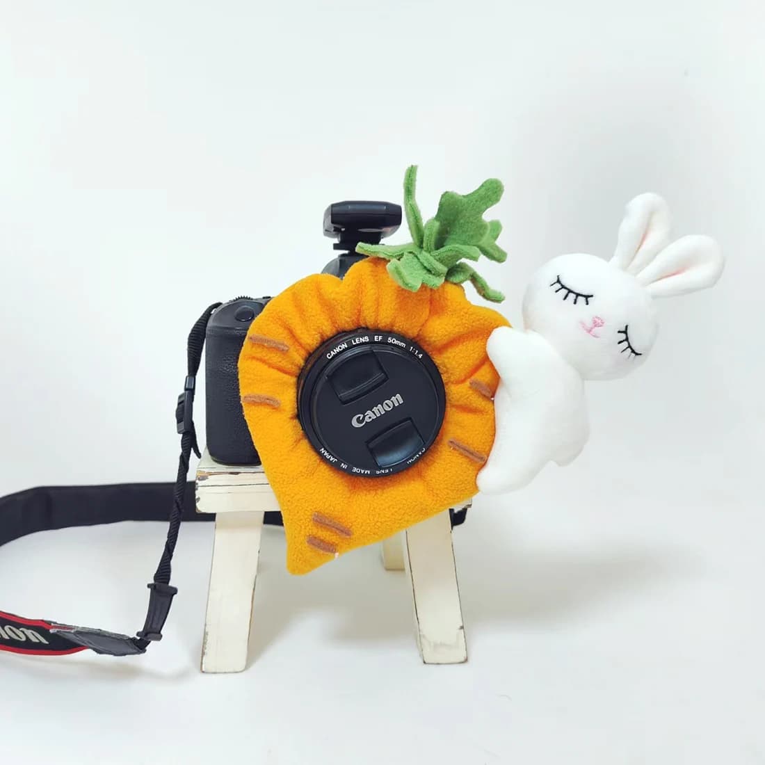 Fotocamera Buddies Decorazione dell'obiettivo Fotocamera Buddy Fatto a mano all'uncinetto Lavorato a maglia Animale Lente Buddy Accessori per la fotografia