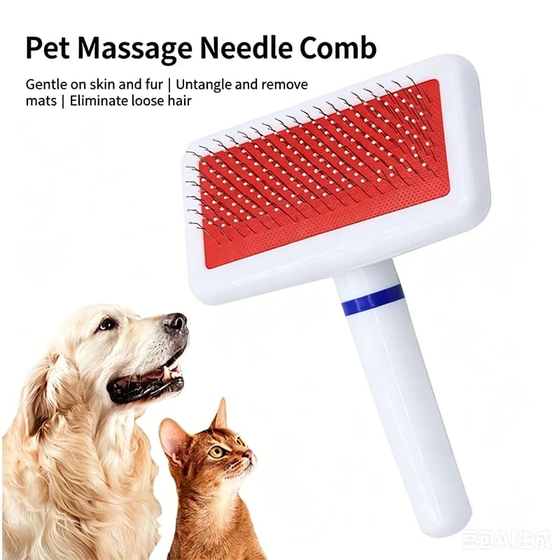 Stainless Steel Pet Grooming Comb for Cats And Dogs Hair Removal Massage Tool 3 Sizes Pet Hair Cleaning Accessory