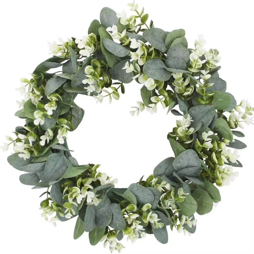 Piante di Eucalipto Artificiali, Ghirlande per Feste, Decorazioni per Matrimoni, Ornamenti per Porte, Decorazioni per la Casa, Regali Fai-da-Te, Sfondo per Foto, Fiori per Pareti