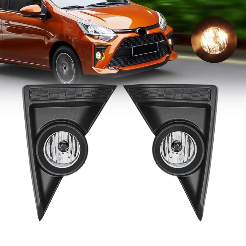 Gruppo fendinebbia per auto per Toyota AGYA 2021 2022 faro alogeno DRL luci di marcia diurna con cavi di copertura accessori per interruttori