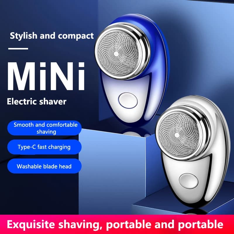 Men's Mini Razors Waterproof With USB Charging Portable Electric Razor Essential Barba Trimmer For Outdoor Travel