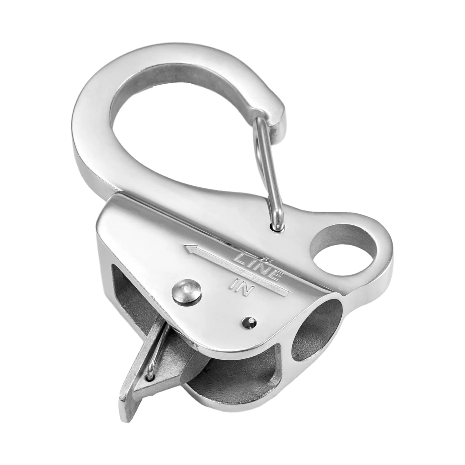 SucceBuy Anchor Hook for Boat Sliding Stainless Steel 304 Anchor System without knots Clip for anchor hook for boat Easy to use Contains 3700 pounds