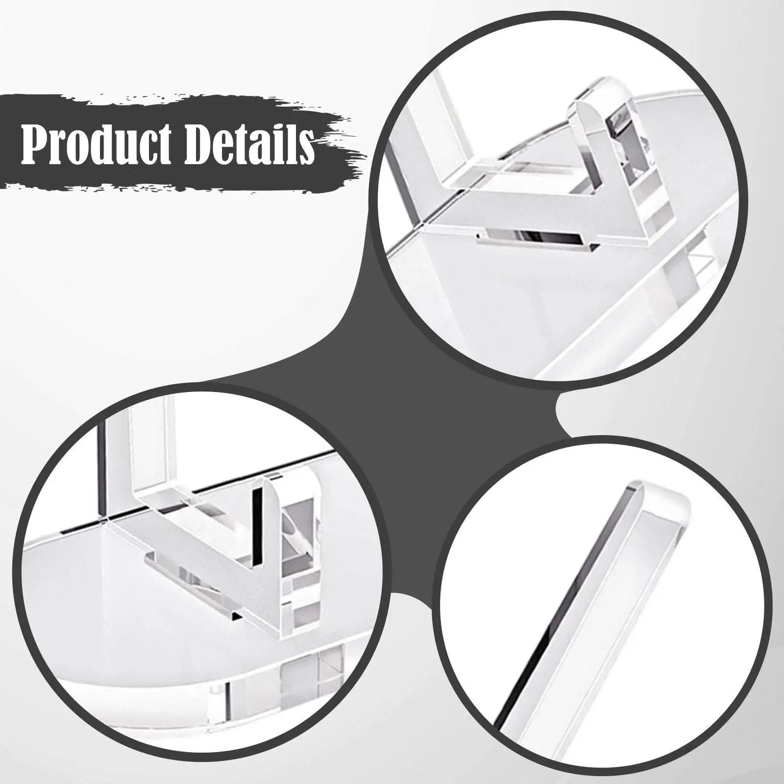 5Pcs Clear Acrylic Display Stands for Artwork Cookbooks Picture Frame