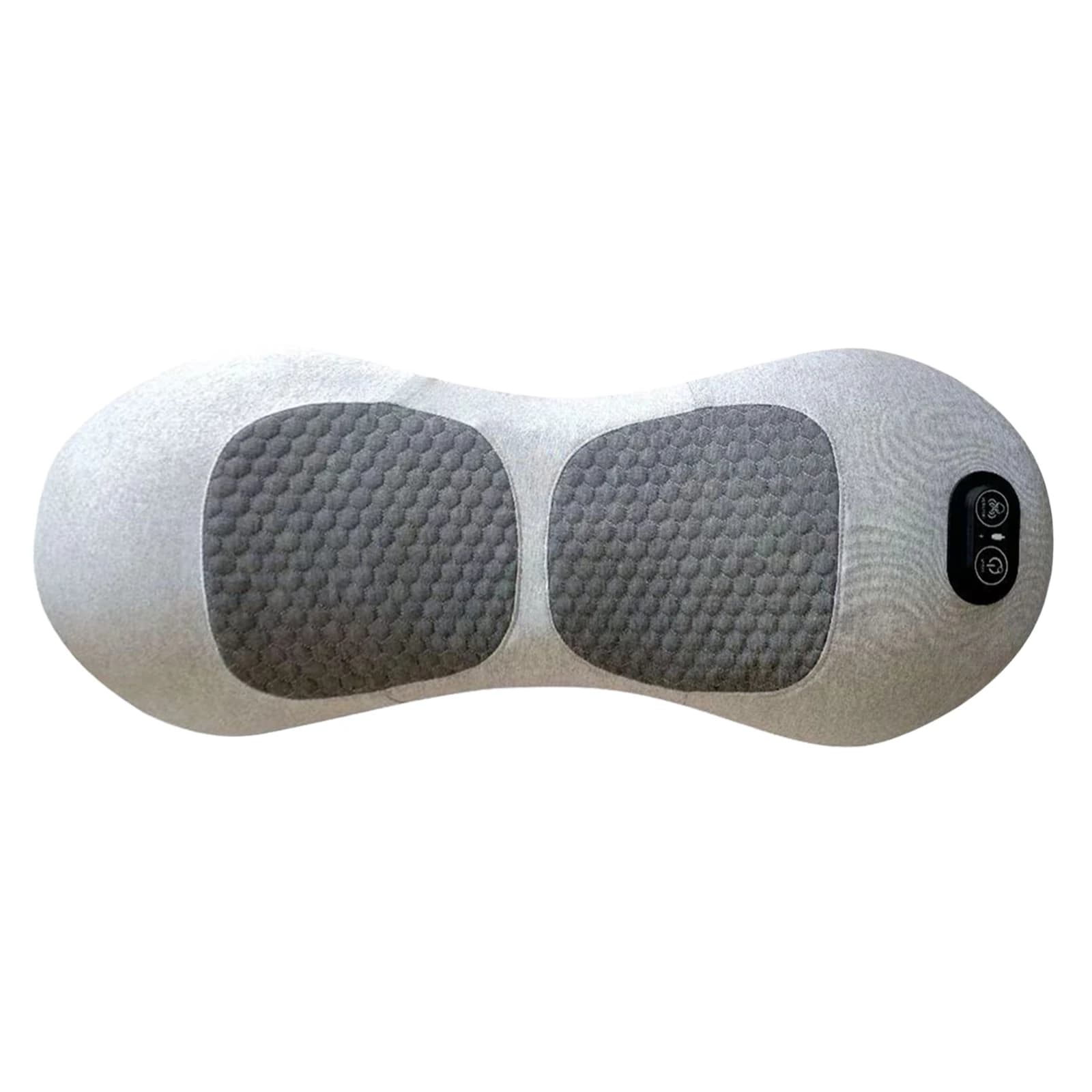 Cuscino di supporto lombare elettrico 3 in 1 con massaggiatore termico per la schiena (grigio chiaro)