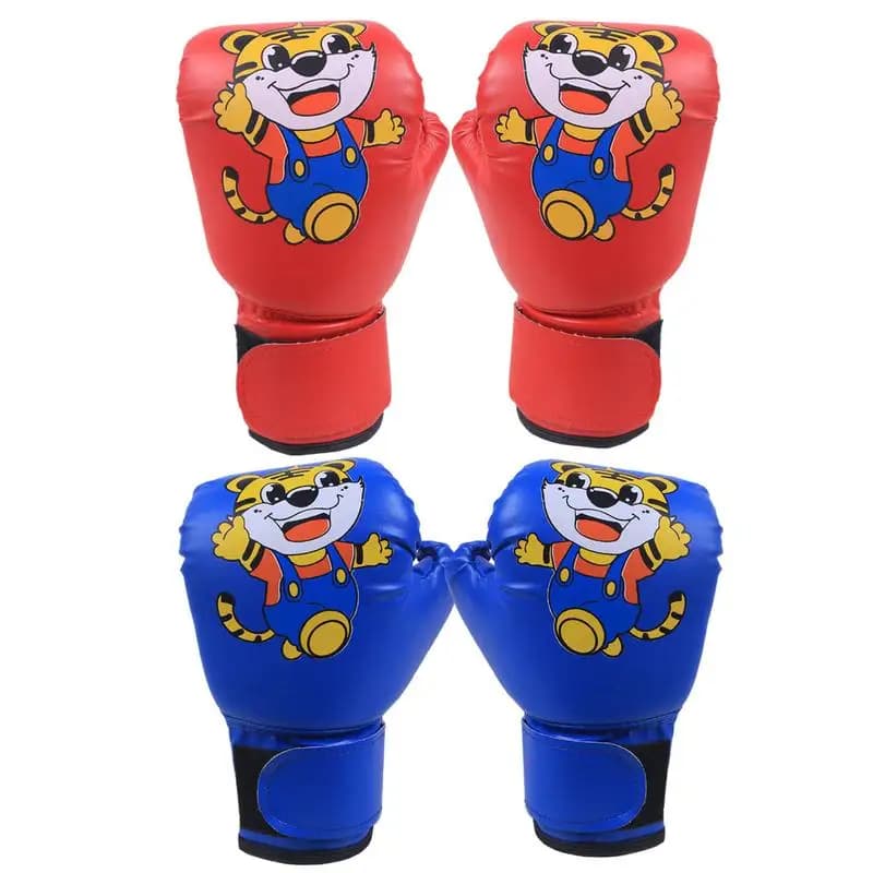 Boxing Gloves for youth training for 3-12 years PU Leather Breathable Junior Training Glove Animated Carton for Boxing Bag