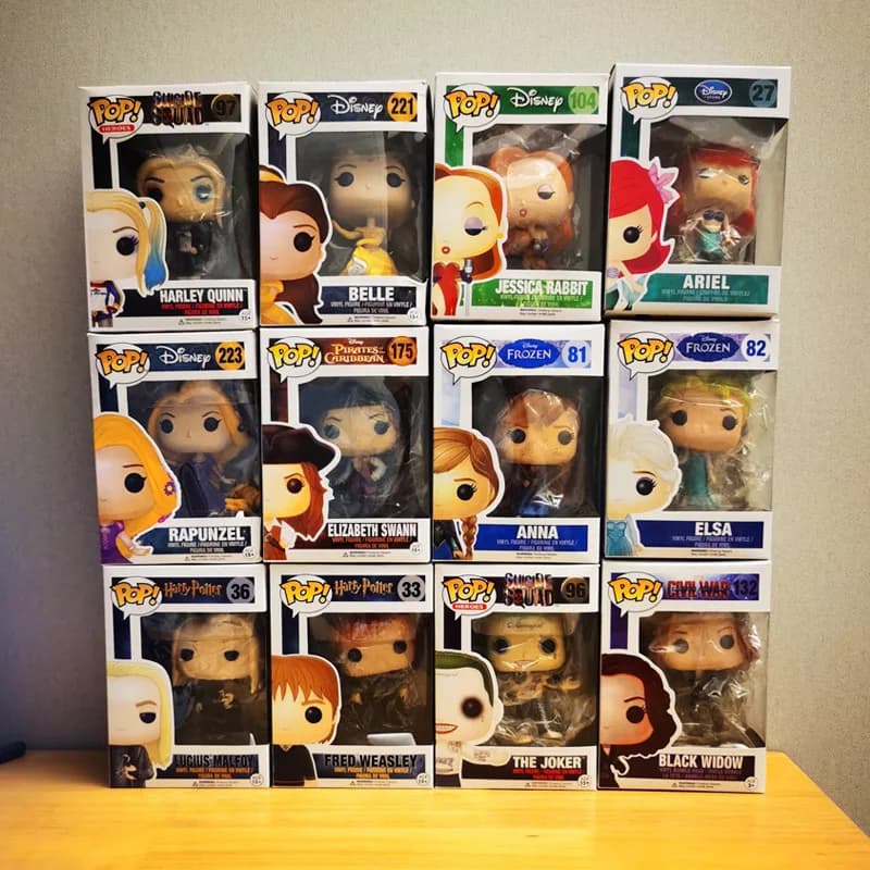 Funko Pop Harry Potter, Spider-Man, Frozen, Personaggi Anime, Giocattoli Disney, Principessa Jasmine, Aladdin, Modellini, Regalo di Compleanno