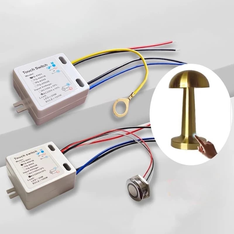  TQ-8001 Sensore di movimento CA 220 V e interruttore tattile (montaggio da incasso) Pannello metallico antistatico per tavolo di installazione nascosta