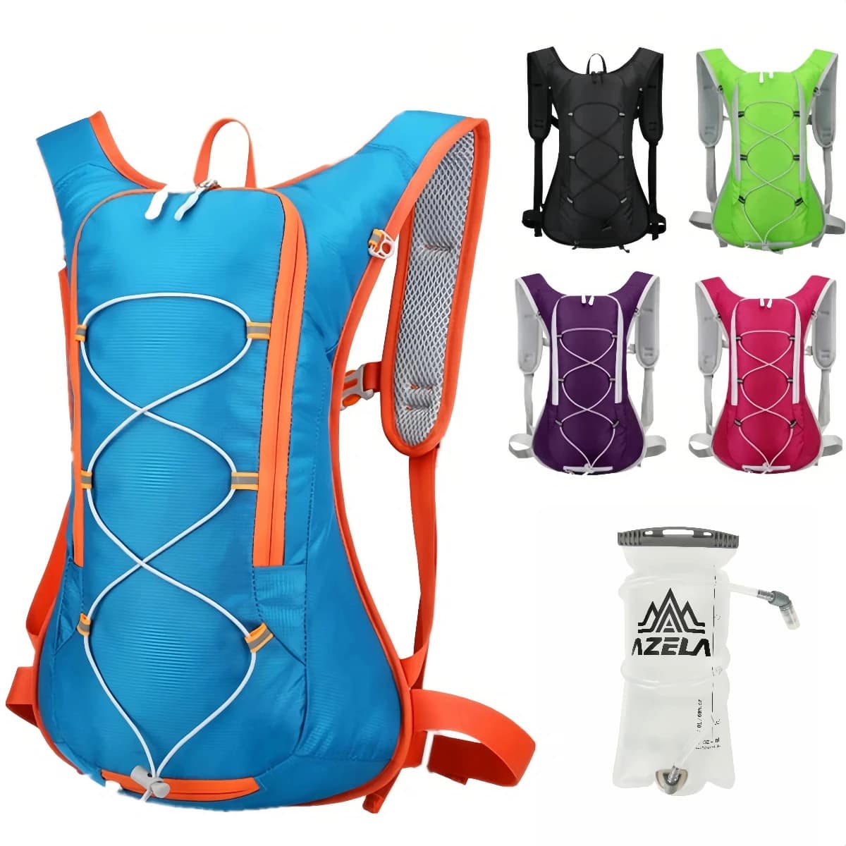12L backpack Waterproof for Hiking and Cycling, Lightweight with MTB Hydration System, Road Bike and Open Travel