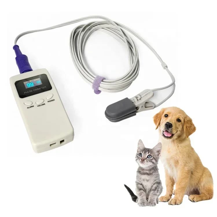Veterinary Patient Overcoming Digital Portable Veterinary Oximeter For Animal Heart Rate