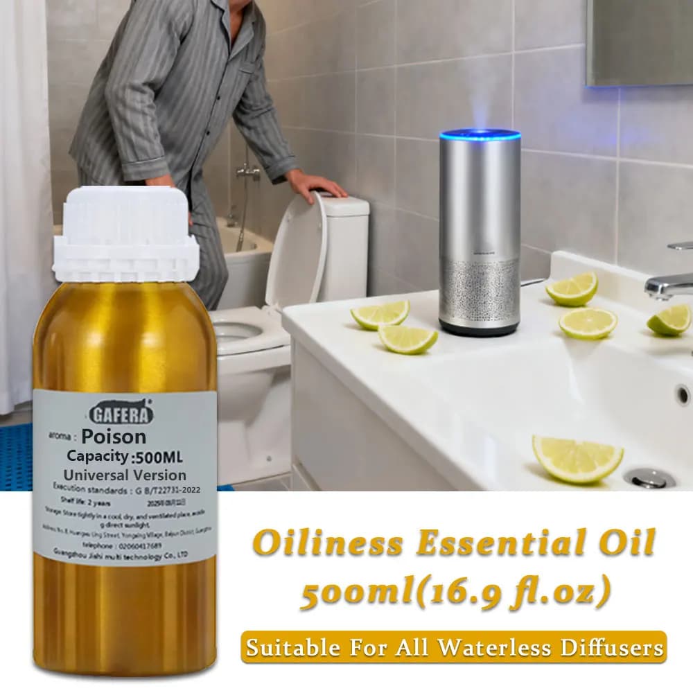 GAFERA 500ml (16.9 fl.oz) Olio Essenziale di Cedro Shangri-La - Per Tutti i Diffusori Senza Acqua, Olio Aromaterapico di Ricambio per Diffusori di Aromi