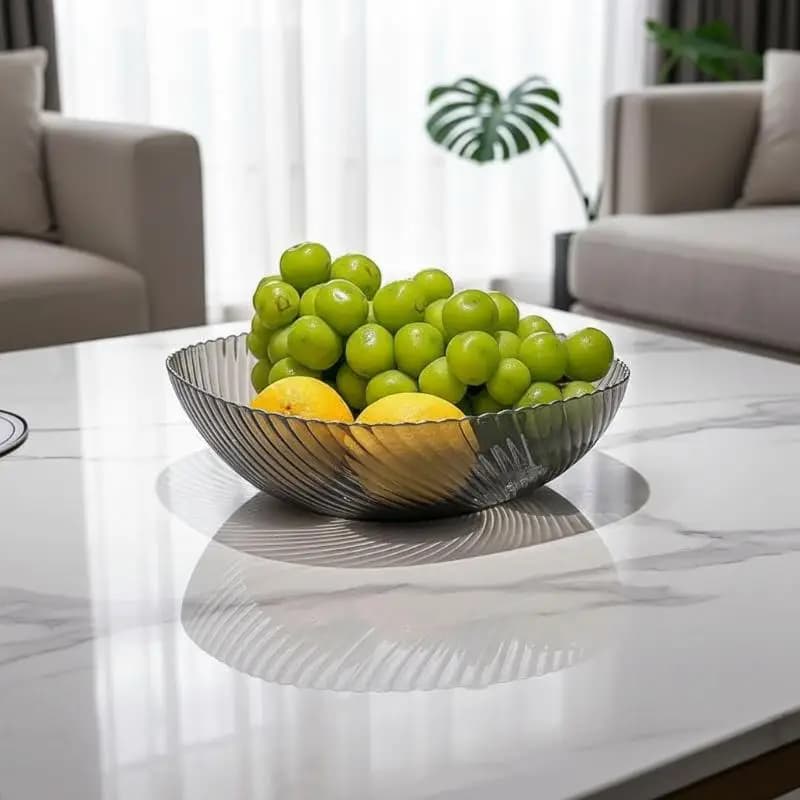 Household Simple Luxurious Plastic Fruit Tray For Dried Fruits Living Room Coffee Table High End Reception Candy Tray