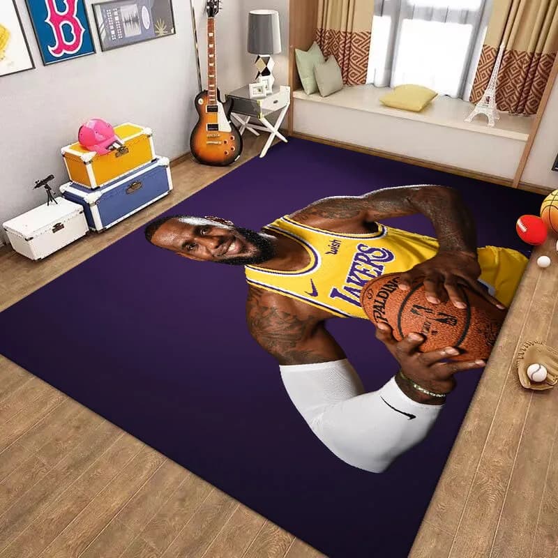VIKAMA 1PC Basket Star Tappeto in velluto di cristallo Resistente allo sporco Camera da letto Soggiorno Divano Tavolino Tappetino antiscivolo Decorazioni per la casa