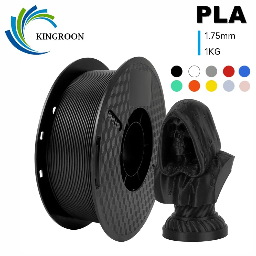 KINGROON 3D Filament Printer PLA 1KG 1.75mm 3D Printing Material High Quality Degradable Plastic Ecological Standard 1 Rolls