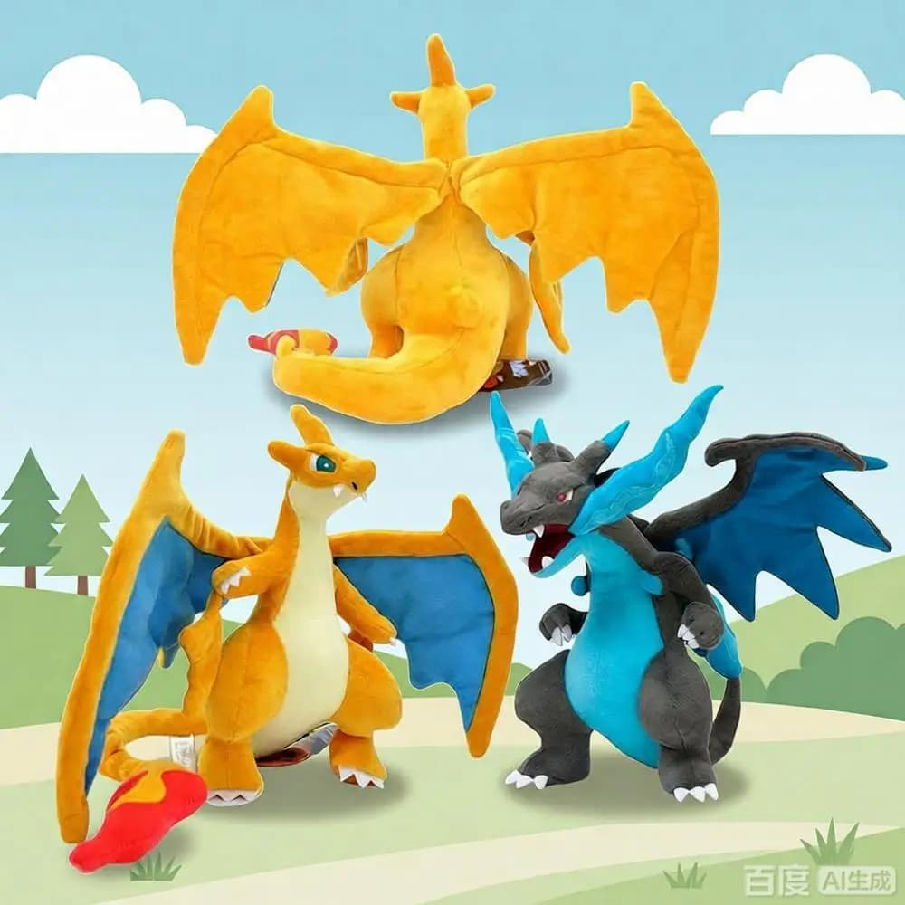 Pokemon farcito Anime Charizard X & y peluche 25cm Kawaii morbido cotone bambola cartone animato regalo di compleanno per ragazze ragazzi divano Room Decor