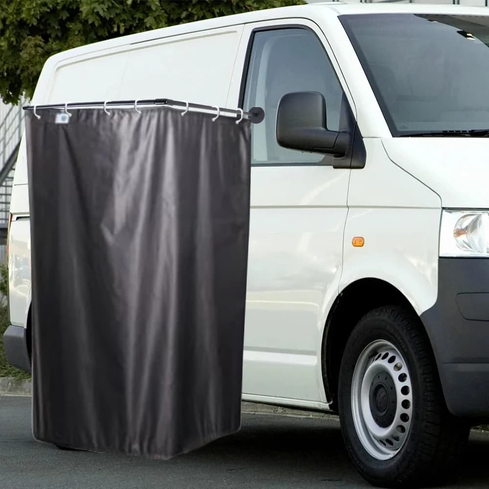 Kit di recinzione per stalla per cabina doccia esterna con staffa magnetica, tenda da doccia per roulotte da campeggio, facile da installare