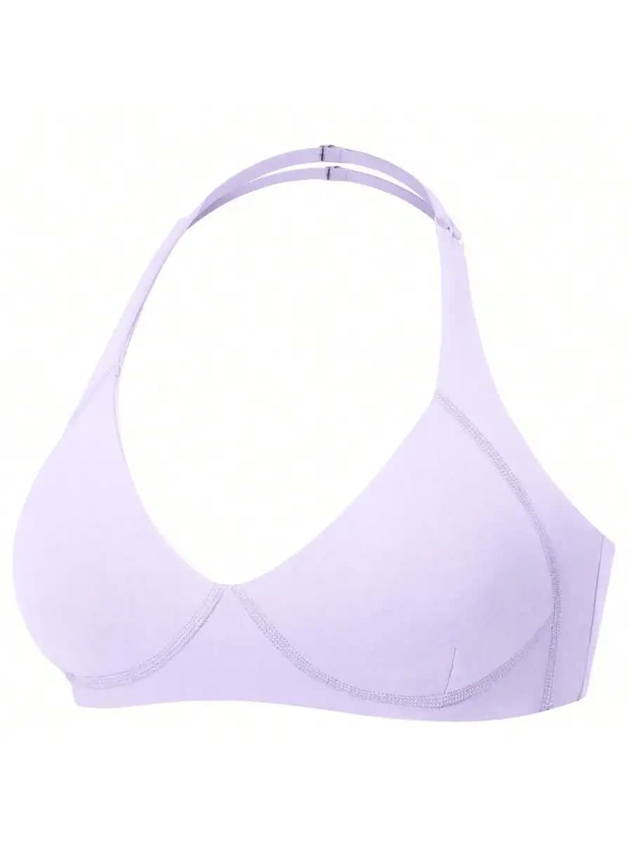 Reggiseno sportivo da donna con scollo a V, imbottito, con spalline e schiena scoperta, per allenamento e palestra
