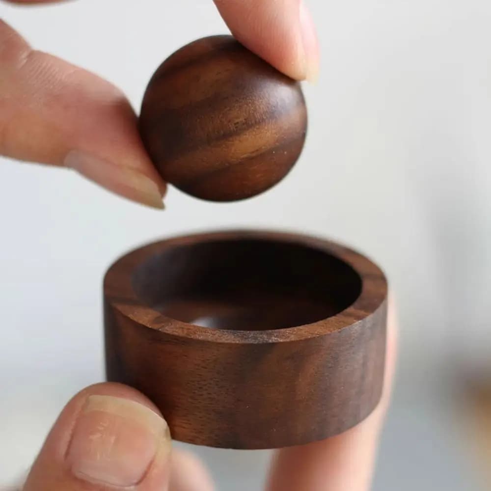 Diffusore Sferico per Oli Essenziali, Inalatore Aromaterapico a Lunga Durata, Ornamenti in Legno Profumato per Casa e Camera da Letto