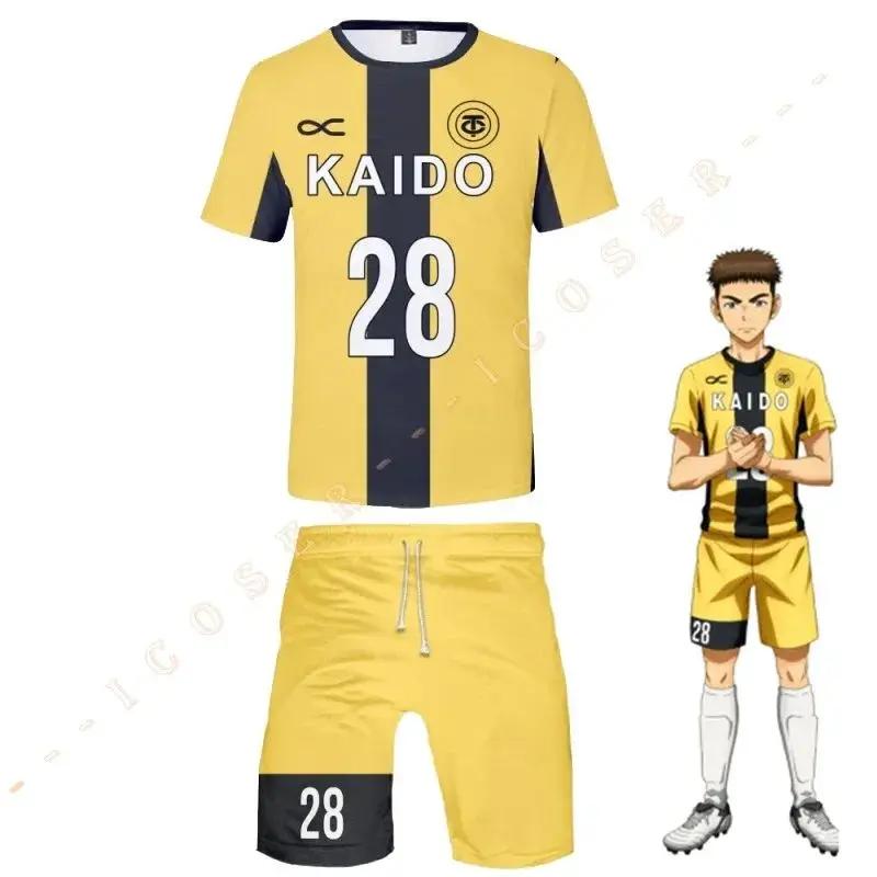CyAnime Ao Ashi Aoi Ashito Costume Cosplay Maglia da Calcio P246VH0Q Abbigliamento Sportivo Uniforme Tokyo City Esperion FC T-shirt Yuma Motoki