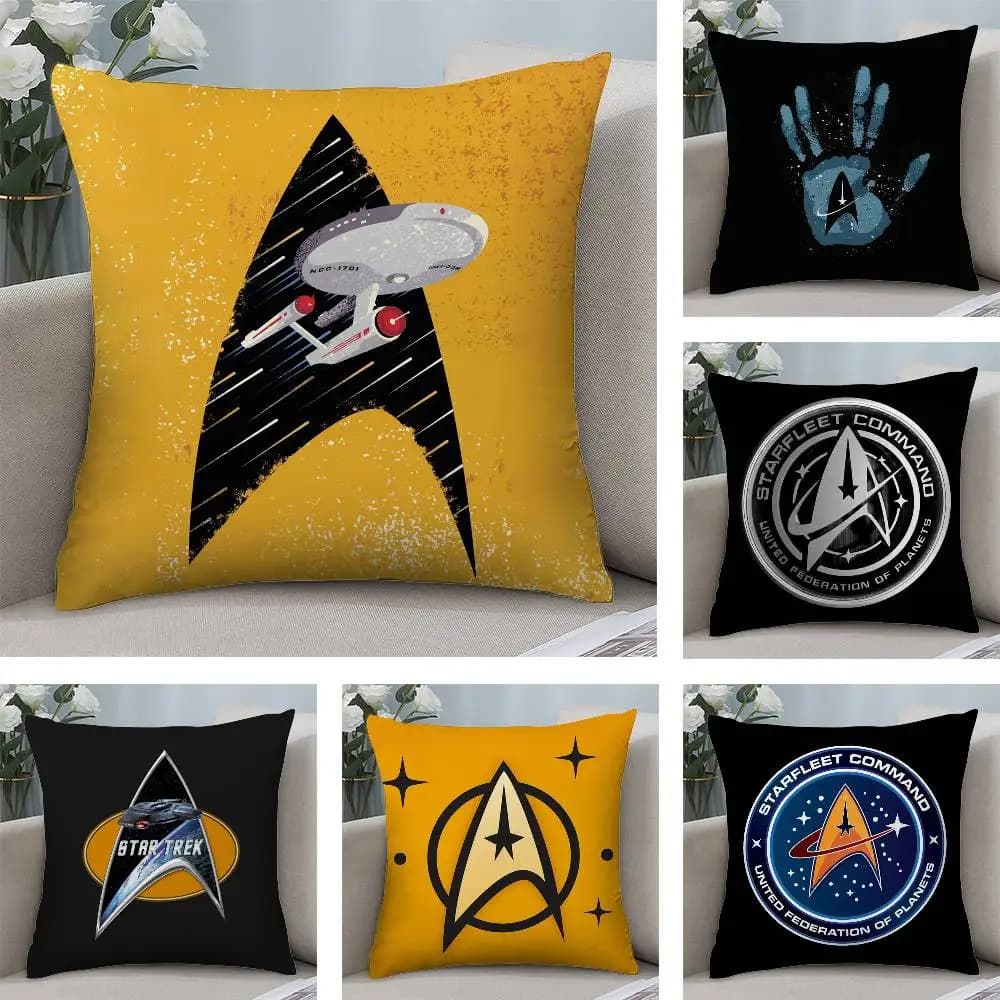 S-Star T-Trek Ship Movie pillow case, soft fabric, front-back printing, cushion cover for sofa