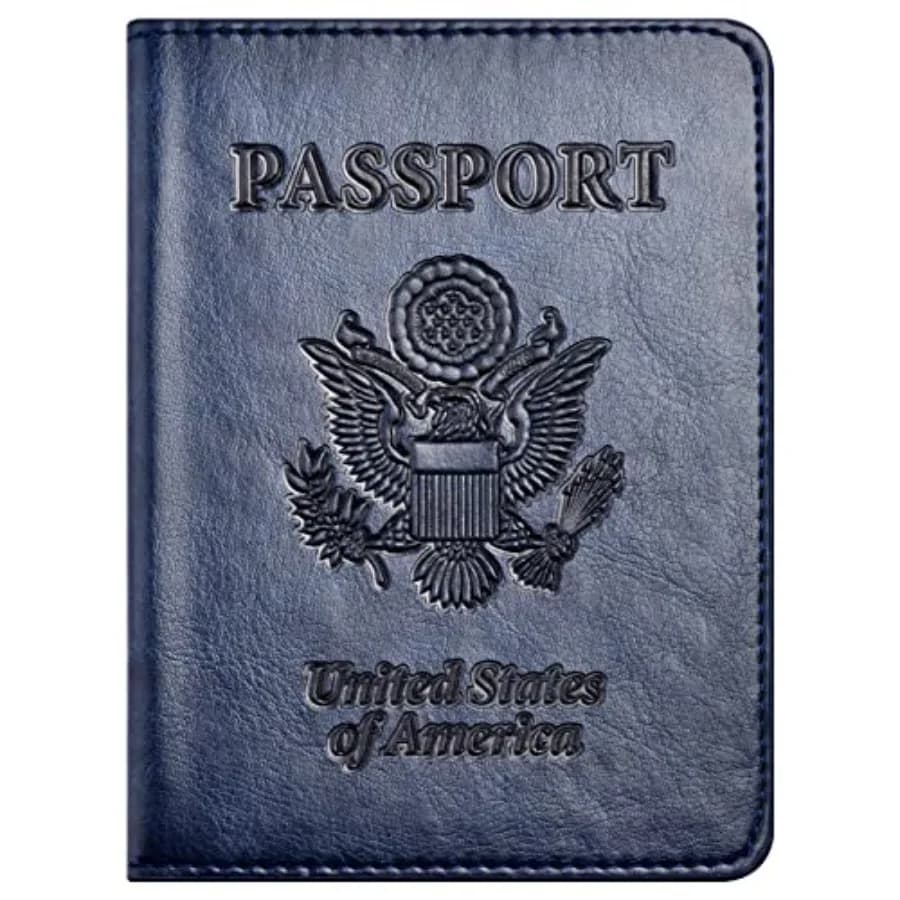 Passport and Vaccine Card Holder Combo, Passport Holder with Vaccine Card Slot, Passport Wallet, Passport Cover, Passport Case,