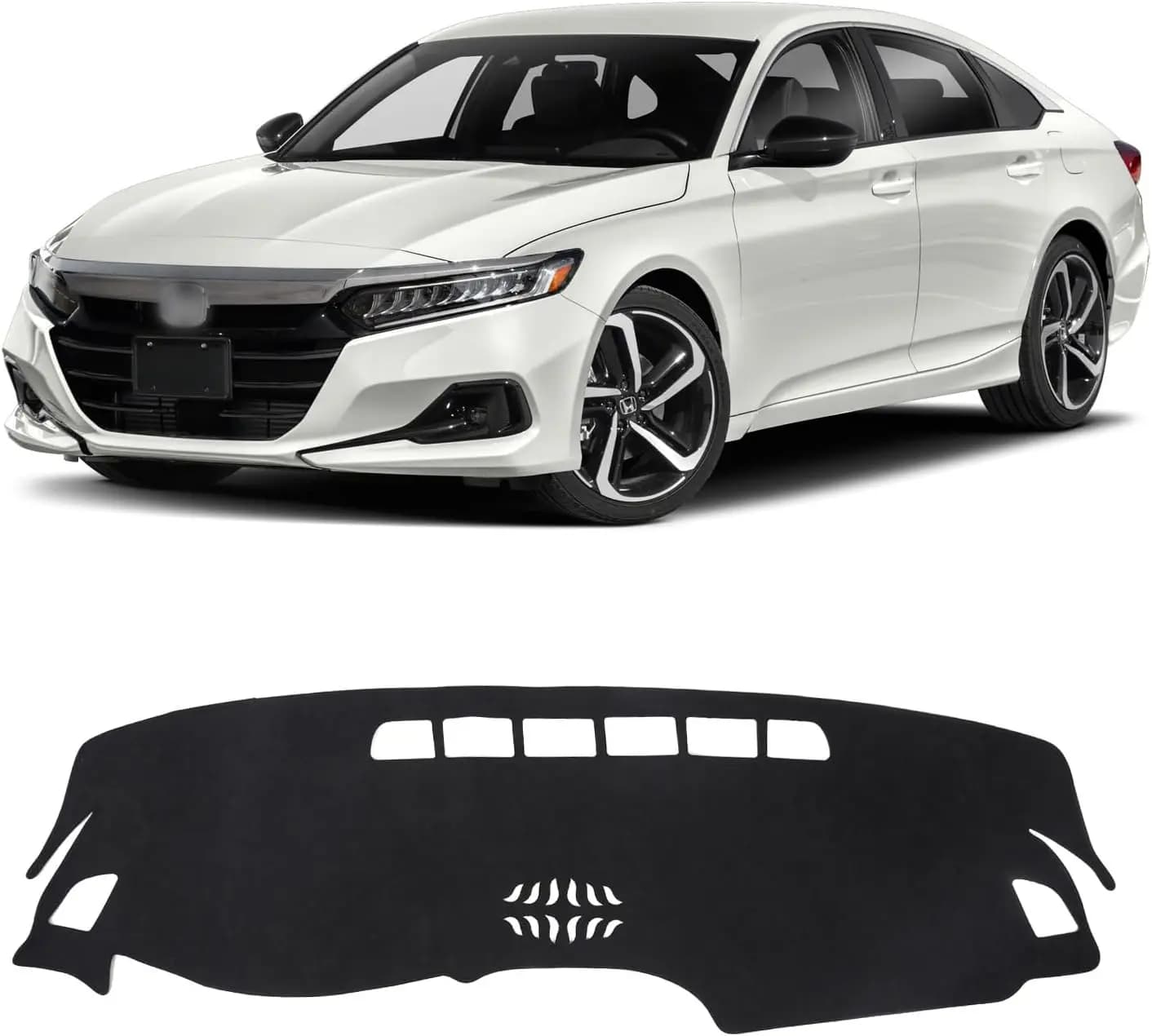 Copertura del cruscotto per Honda Accord 2022 2021 2020 2019 2018 Hybrid (include HEV) Accessori Copertura del cruscotto in flanella Dash Zerbino