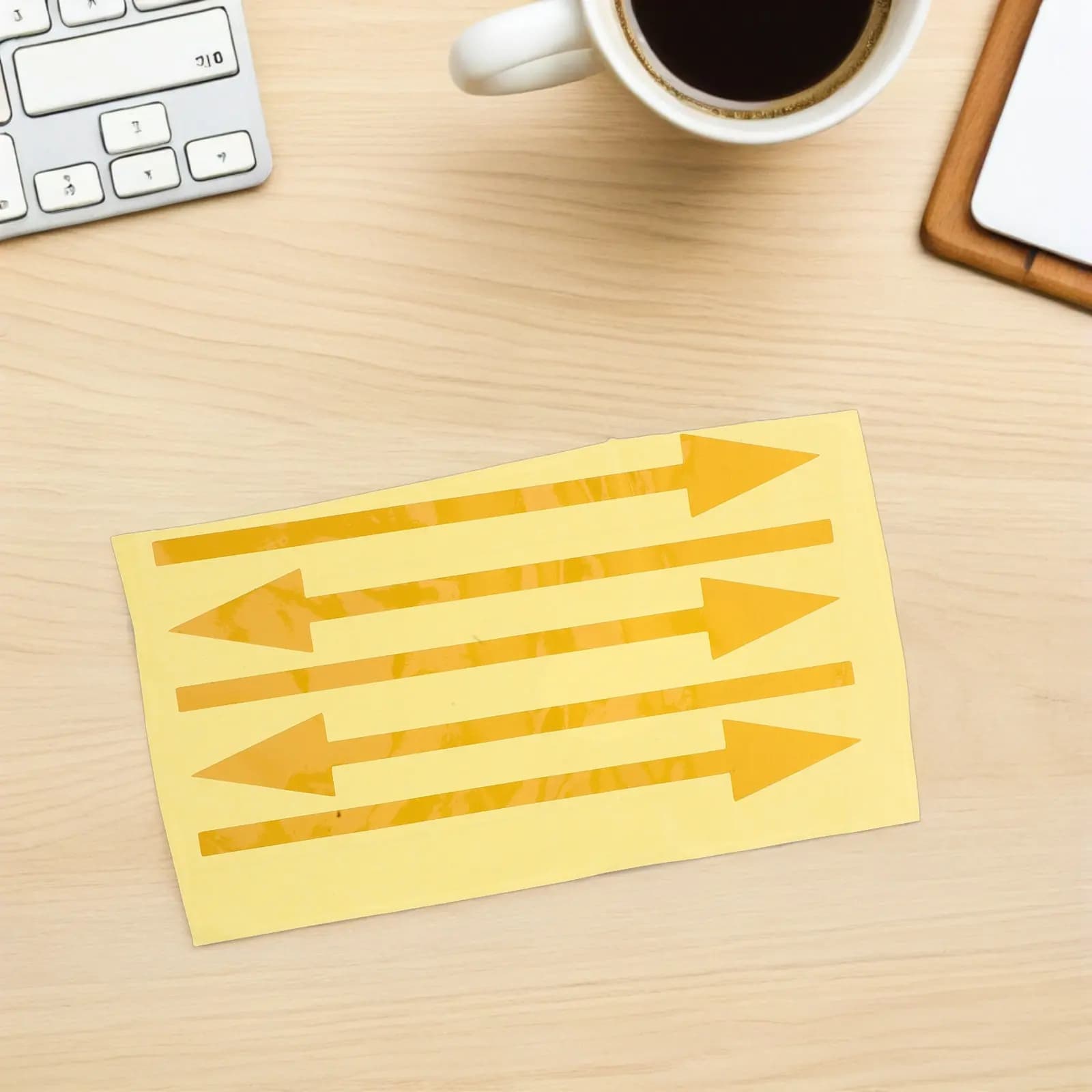 5 Pezzi Adesivi Riflettenti a Freccia per Cassetta Postale, Impermeabili, Autoadesivi, per Esterni, Segnaletica Direzionale