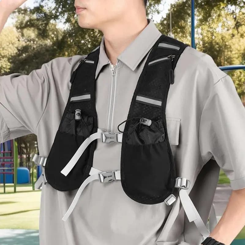 Light running vest Moisturizing backpack Adjustable reflective vest Water backpack Cycling backpack for outdoor sports