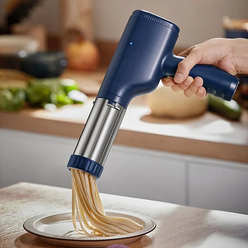Macchina Elettrica Portatile per Pasta, Automatica, Ricaricabile, Wireless, con Controllo a un Pulsante, Ricarica USB