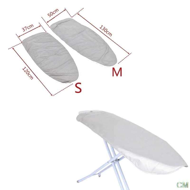 Copertura per asse da stiro imbottita rivestita in argento universale per la casa resistente al calore pesante e riflettente 120*37cm/130*50cm