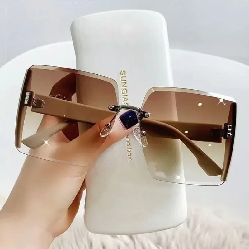 Men's Fashionable Women's Sunglasses Big Black Classic Korean Style Men's Fashionable Women's Sunglasses With UV Protection