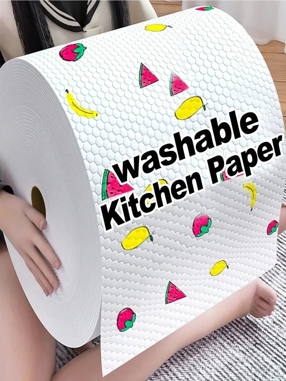 Panni per la pulizia della casa a doppio uso Carta per la pulizia della cucina Assorbente antiaderente Strofinaccio usa e getta slouchy dedicato