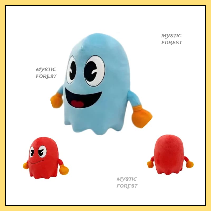 Peluche PAC-Man da 22 cm, Bambole di Peluche del Gioco, Simpatiche Decorazioni Creative da Scrivania, Giocattoli, Regali di Compleanno per i Fan e da Collezione